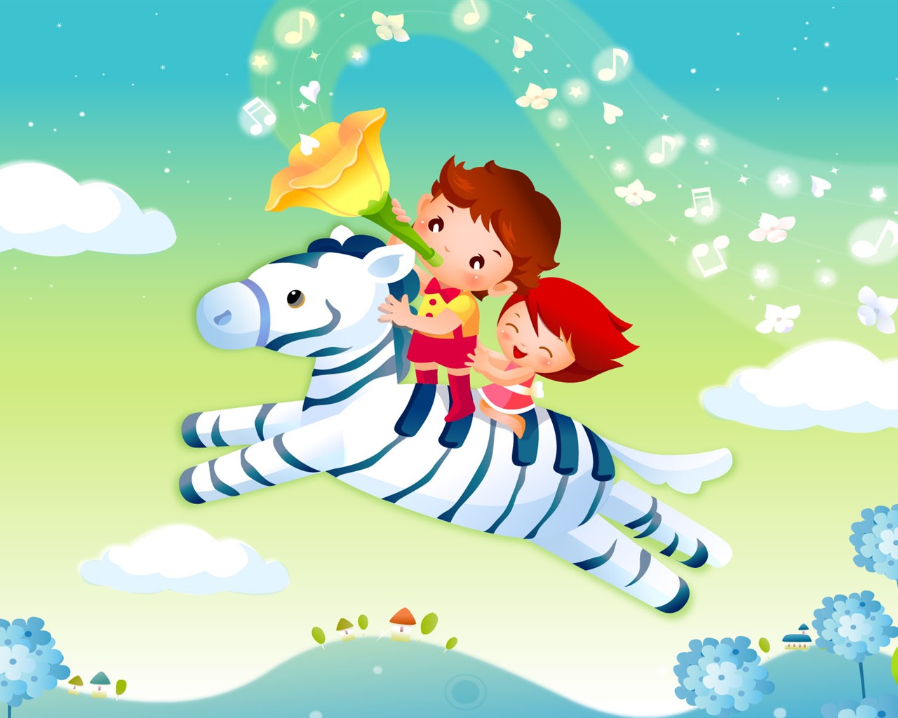 Childhood Dreams Cartoon Tapete Alben #18 - 1280x1024