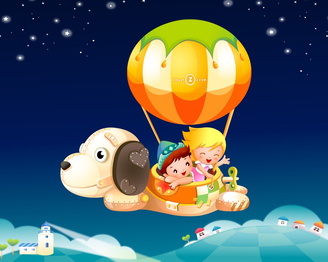 Childhood Dreams Cartoon Tapete Alben #20 - 1280x1024