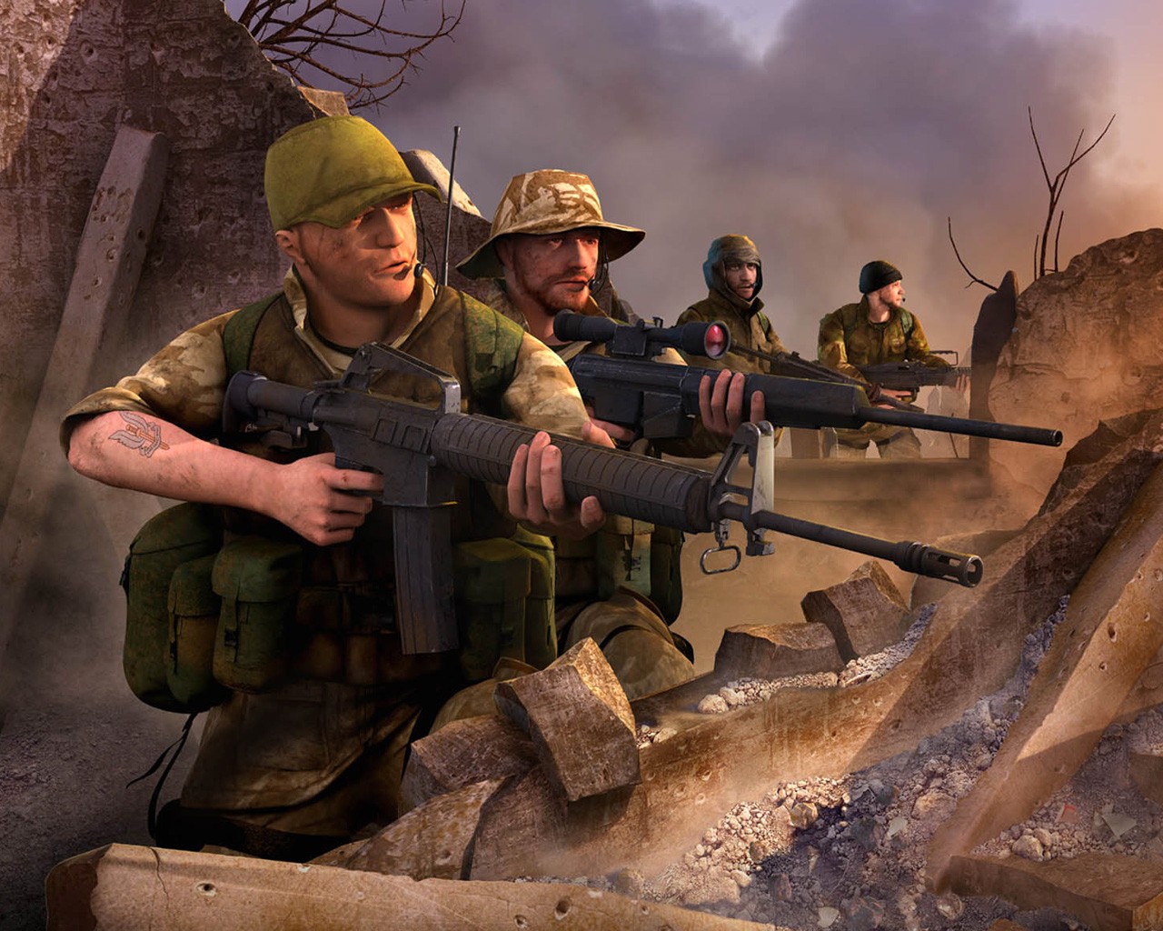 Brutal war game wallpaper #20 - 1280x1024