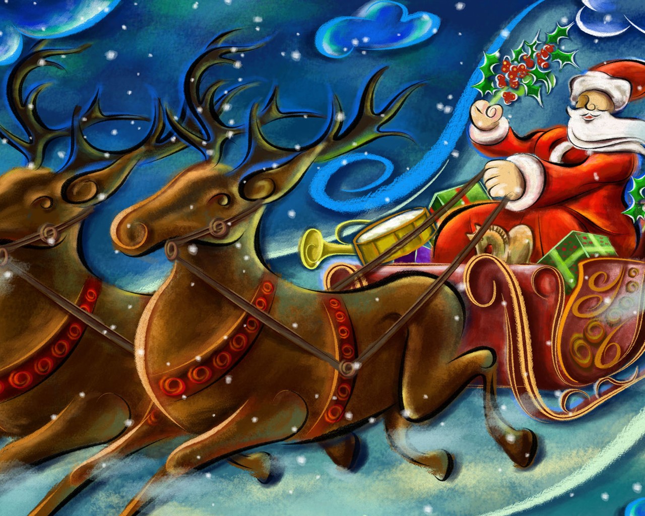 Tema de Navidad Fondos de pantalla de alta definición (2) #27 - 1280x1024