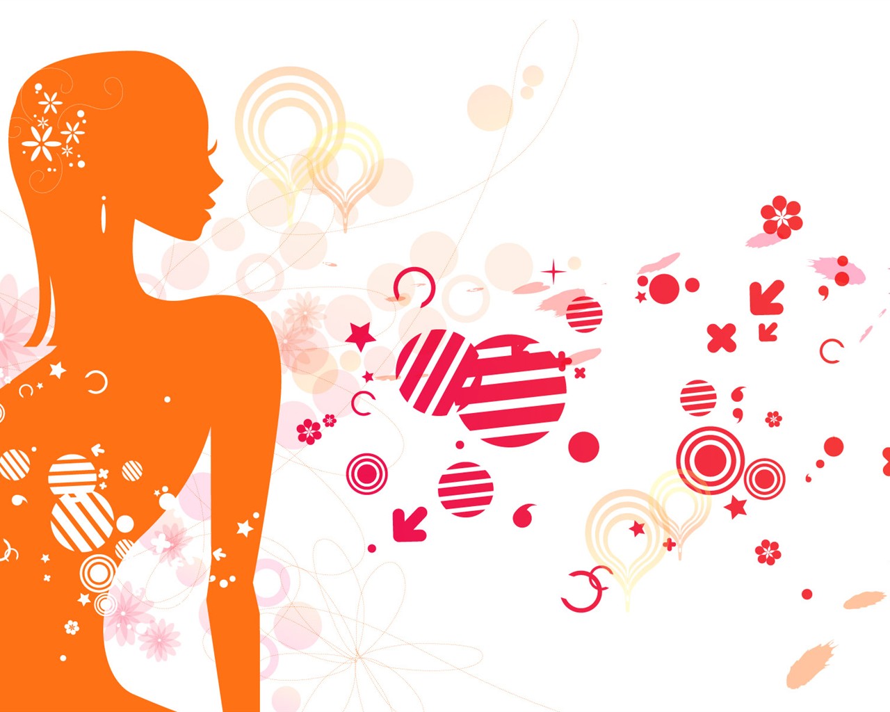 Vector Woman wallpaper #31 - 1280x1024