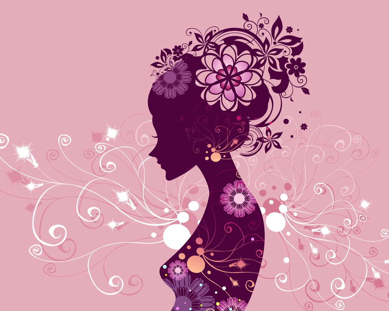 Vector Woman Tapete #33 - 1280x1024