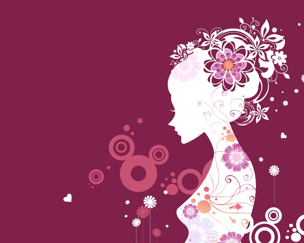 Vector Woman Tapete #34 - 1280x1024