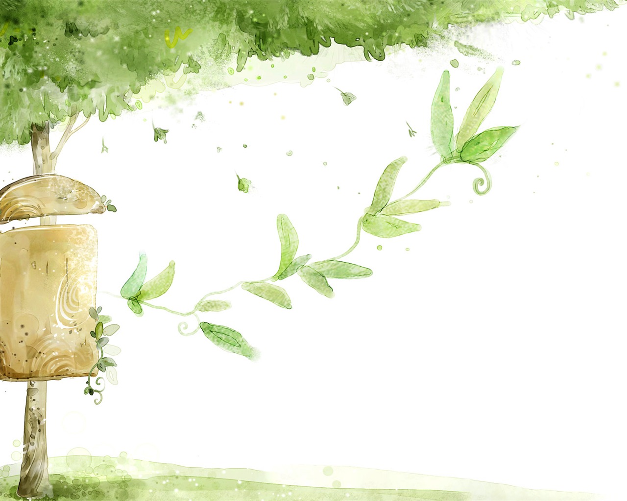 kreslený Tapety Fantasy Krajina #29 - 1280x1024