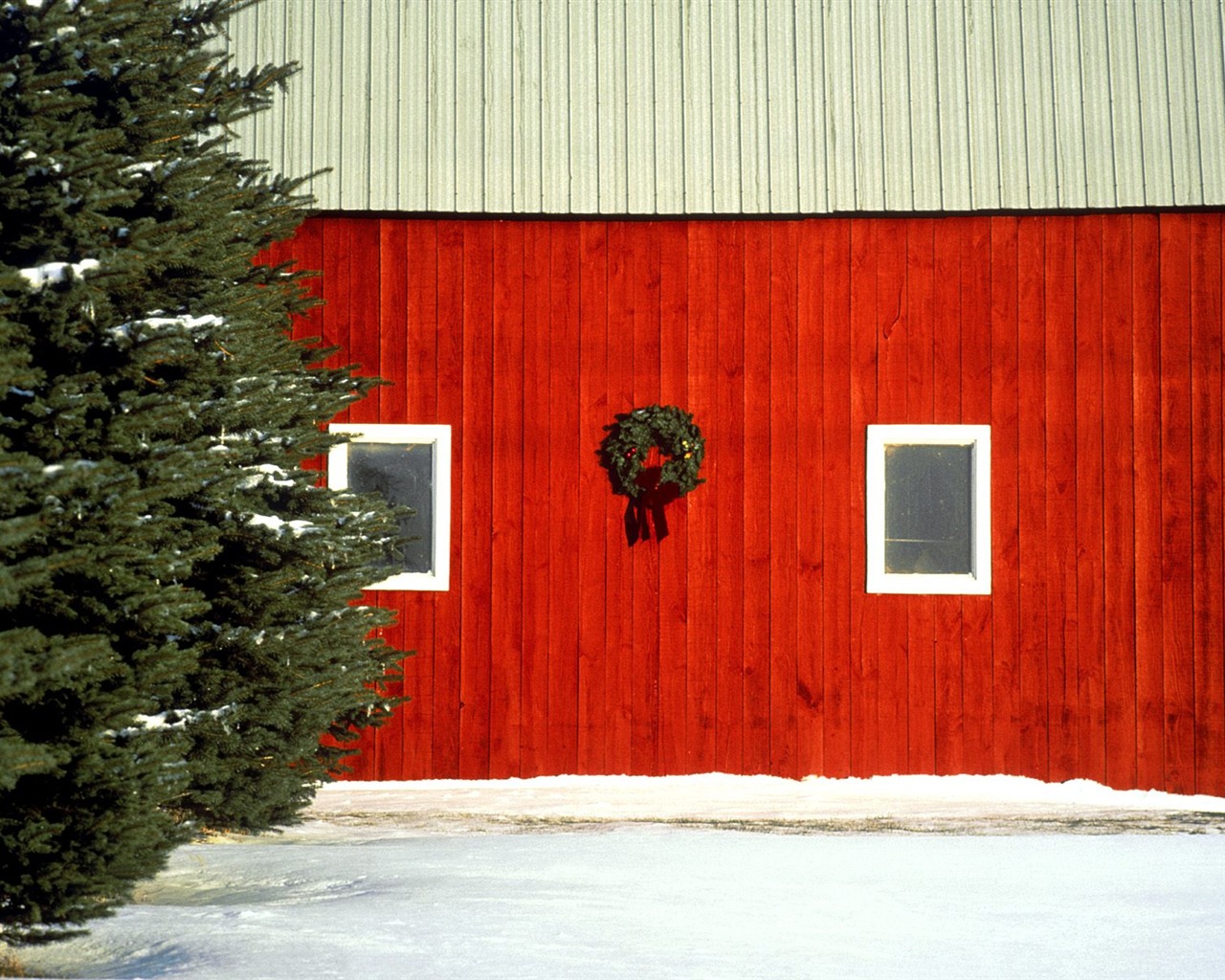 Weihnachten Landschaftsbau Serie Wallpaper (1) #5 - 1280x1024