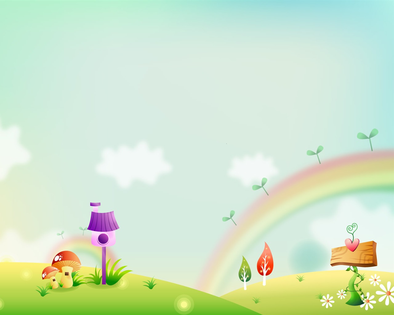 kreslený Tapety Fantasy Krajina #3 - 1280x1024