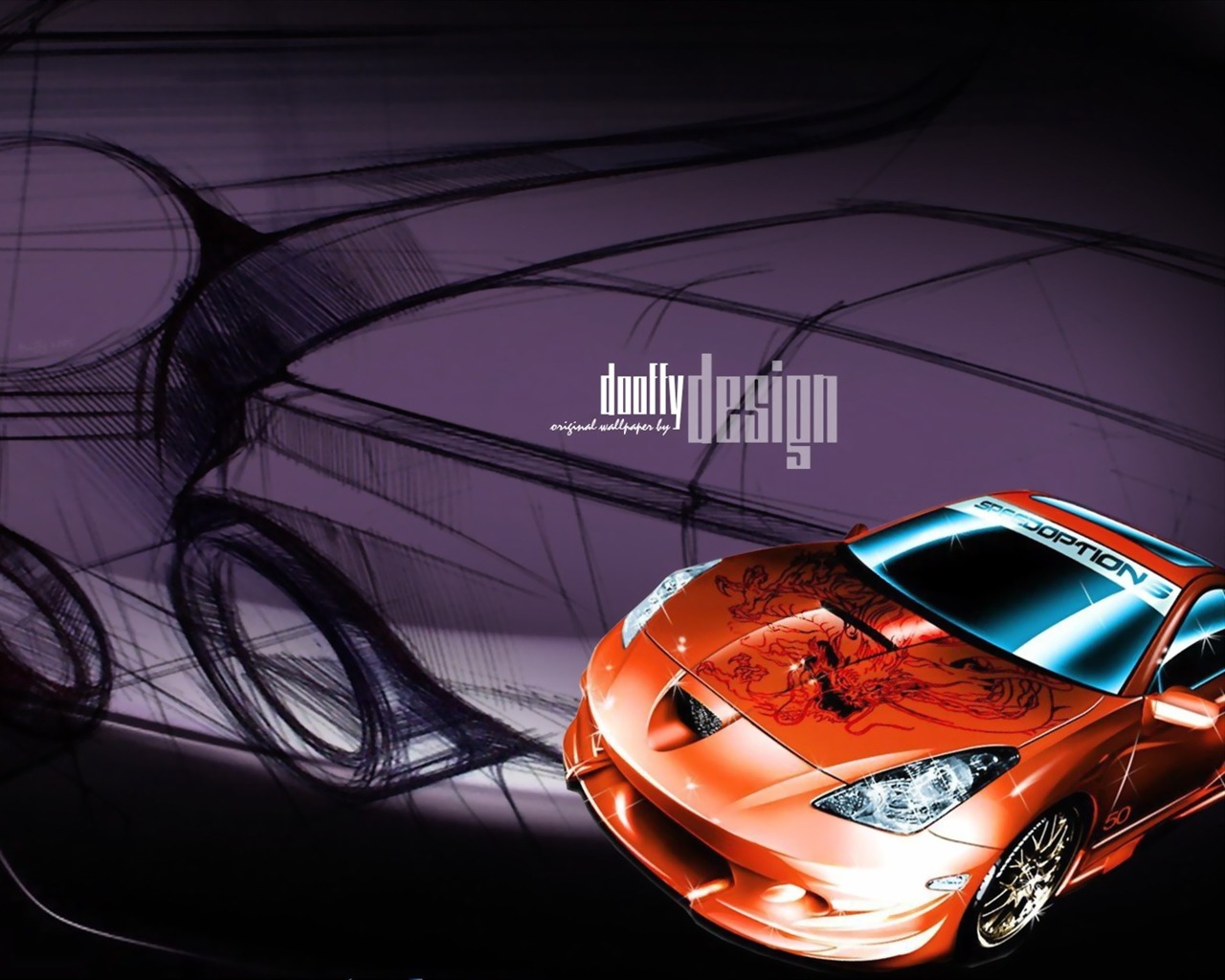 Fire car HD wallpaper #37 - 1280x1024