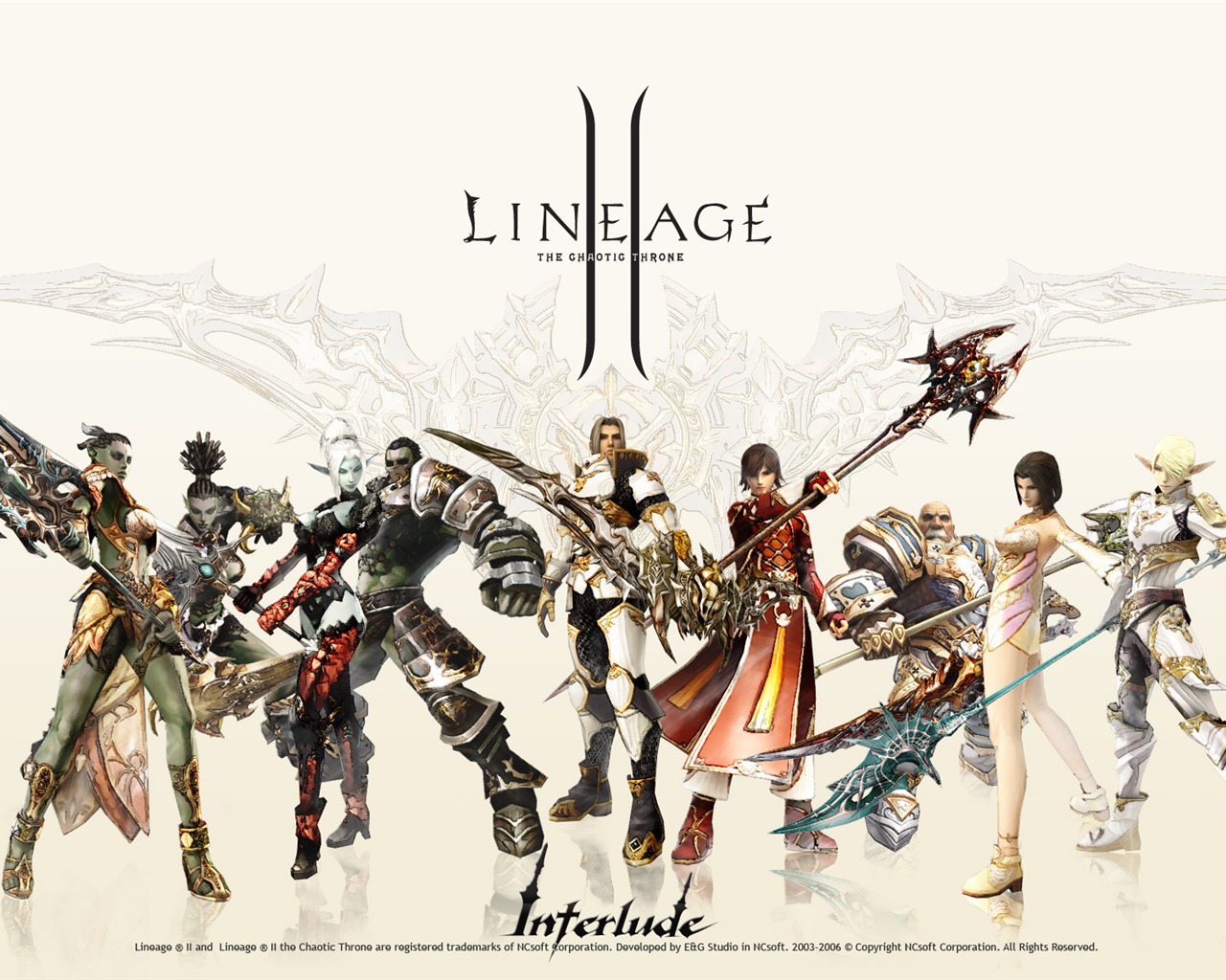 LINEAGE Ⅱ 游戏造型 高清壁纸8 - 1280x1024