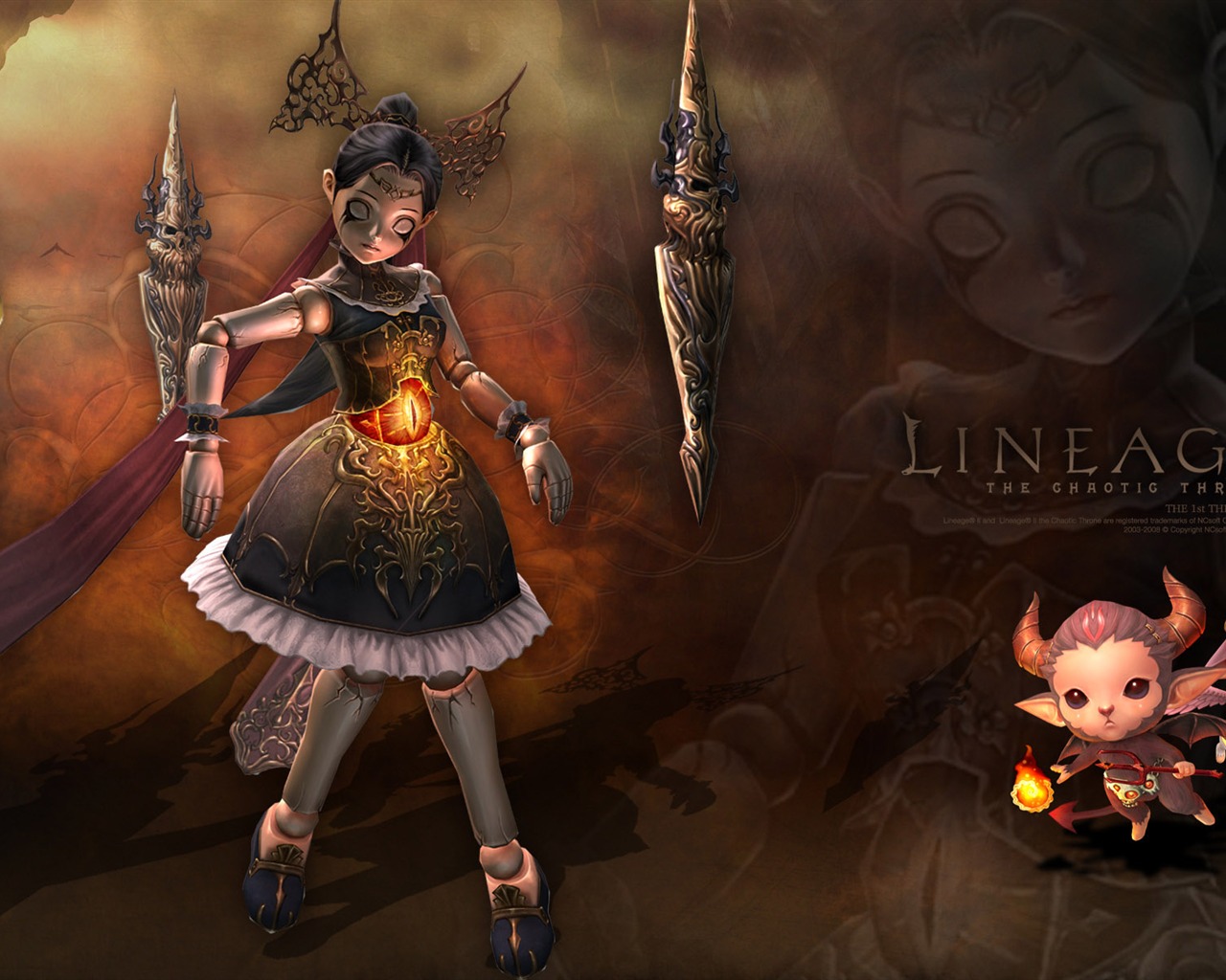 LINEAGE Ⅱ modeling HD gaming wallpapers #19 - 1280x1024