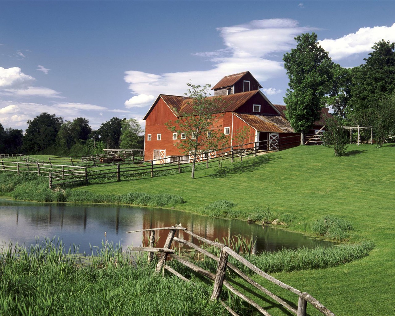 Four Seasons Landscape wallpaper (2) #18 - 1280x1024