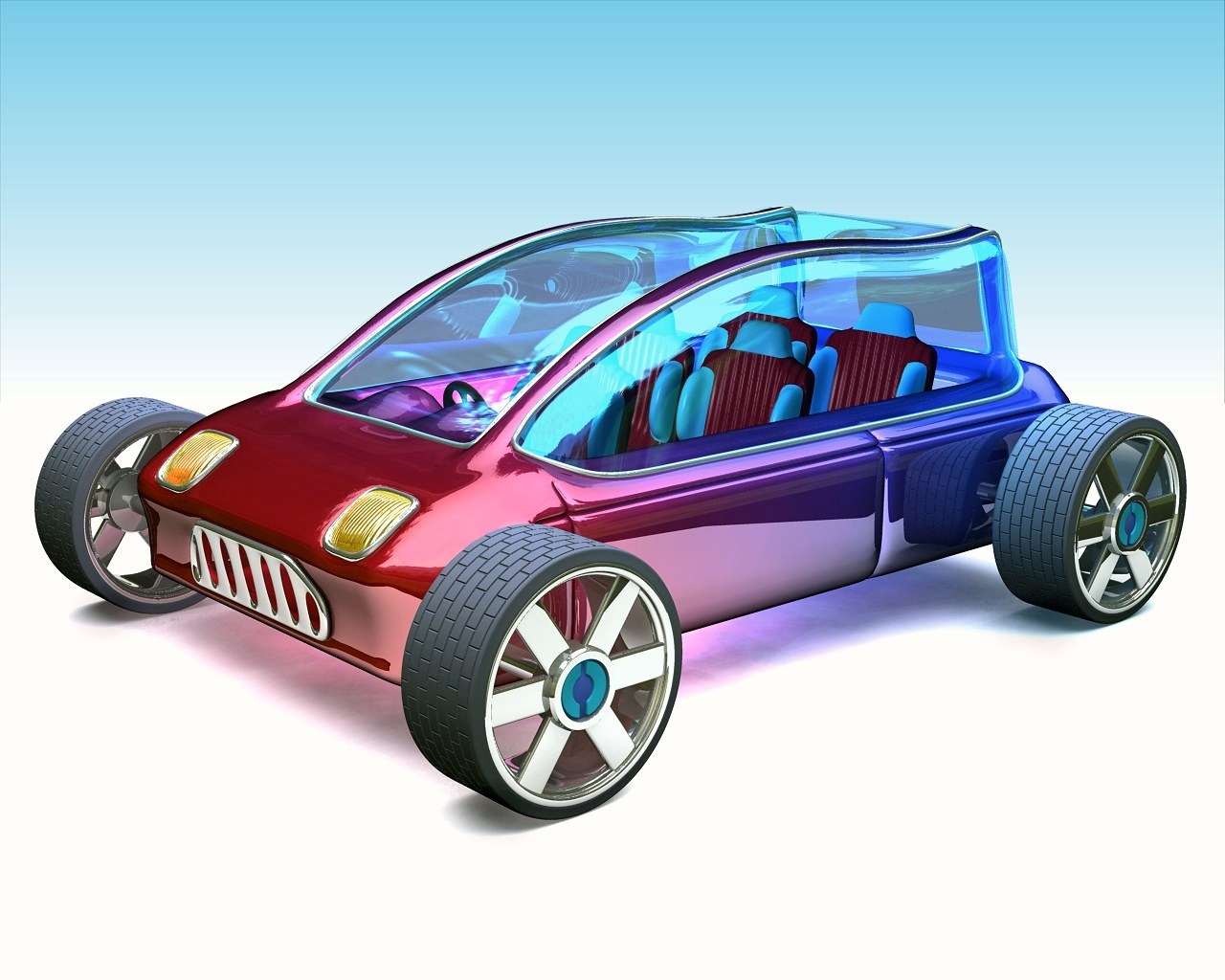 Fun 3D Cartoon Design wallpaper #10 - 1280x1024