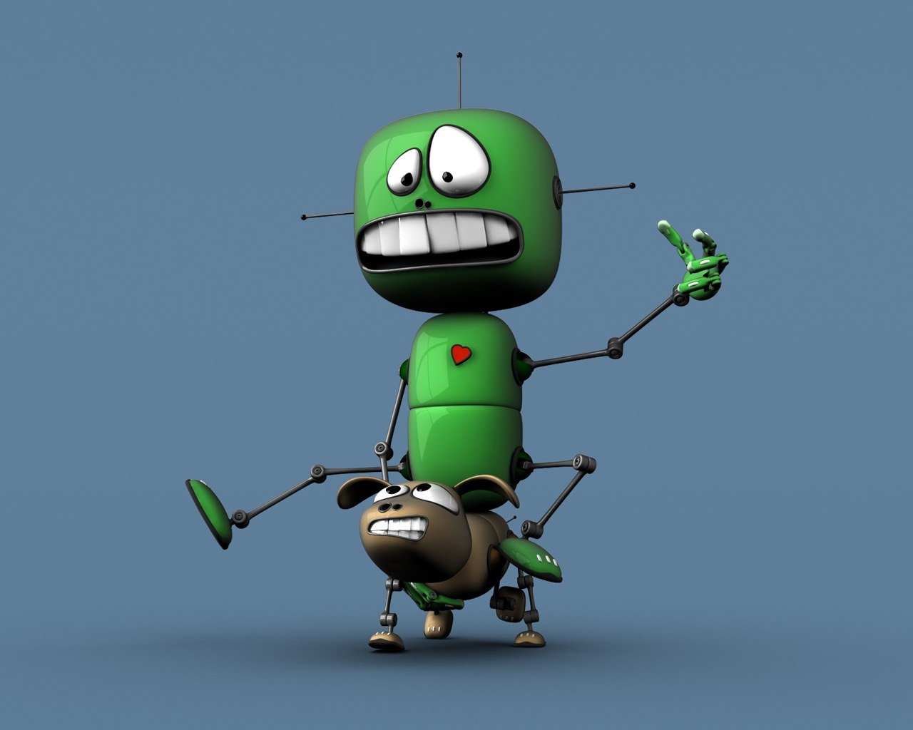 Fun 3D Cartoon Design wallpaper #11 - 1280x1024