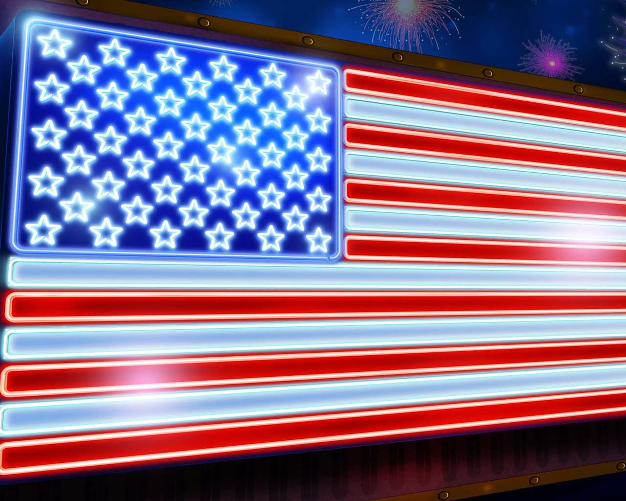 U. S. Den nezávislosti téma wallpaper #2 - 1280x1024