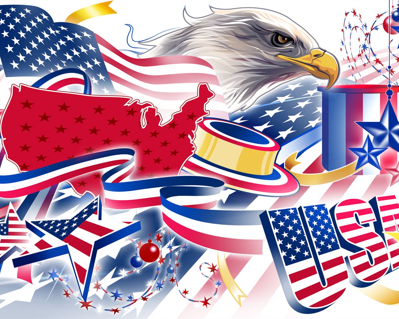 美国独立日主题壁纸5 - 1280x1024