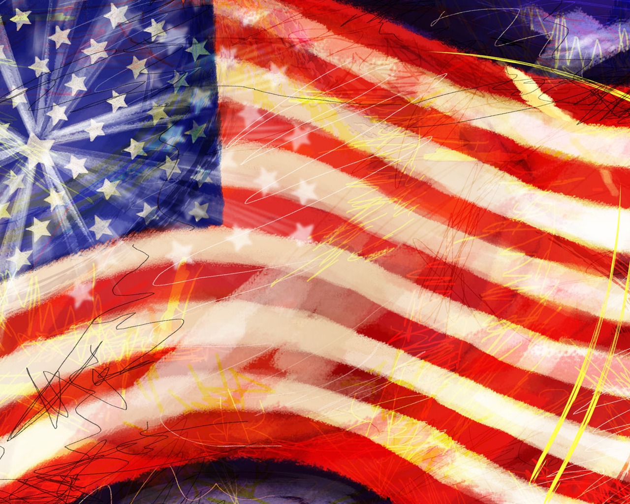 U.S. Independence Day theme wallpaper #9 - 1280x1024