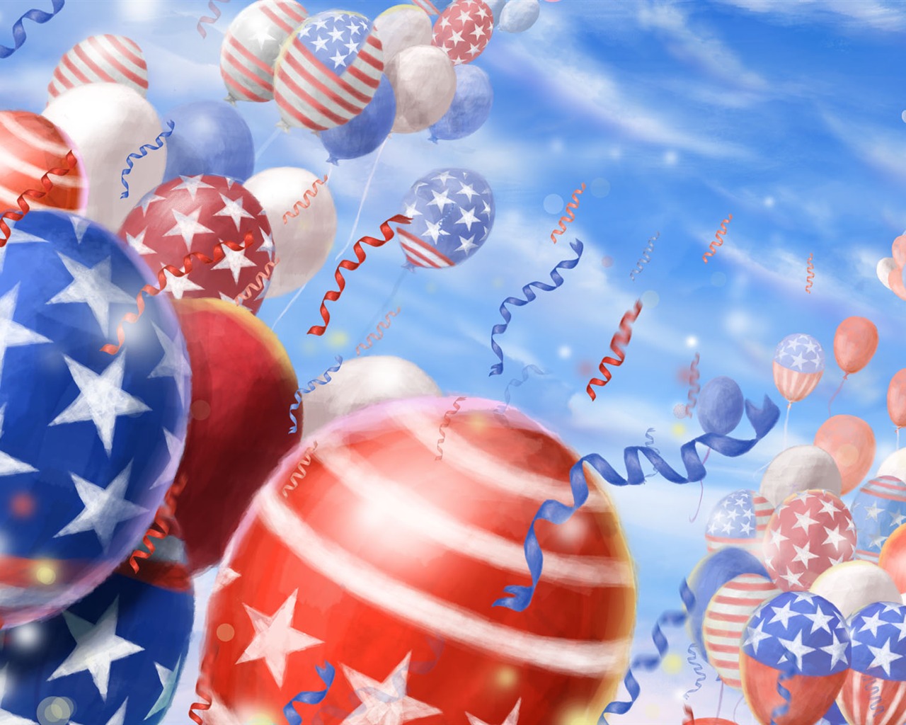 U. S. Den nezávislosti téma wallpaper #12 - 1280x1024