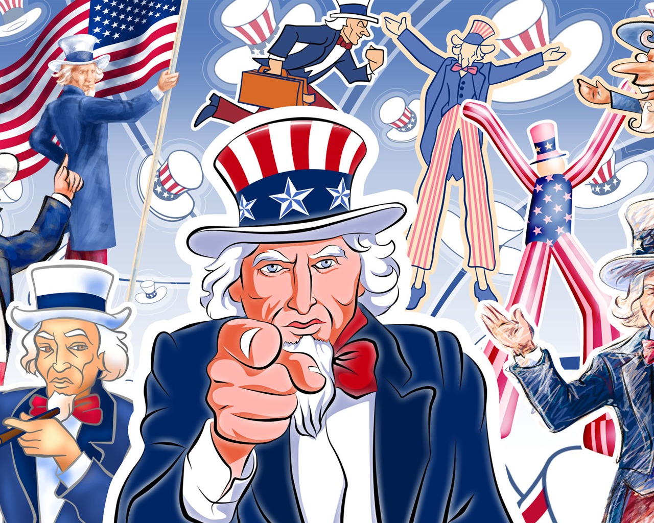 U. S. Den nezávislosti téma wallpaper #18 - 1280x1024