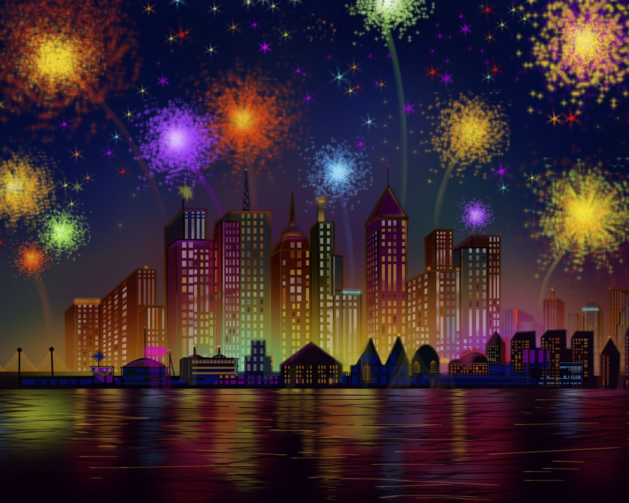 U.S. Independence Day theme wallpaper #23 - 1280x1024