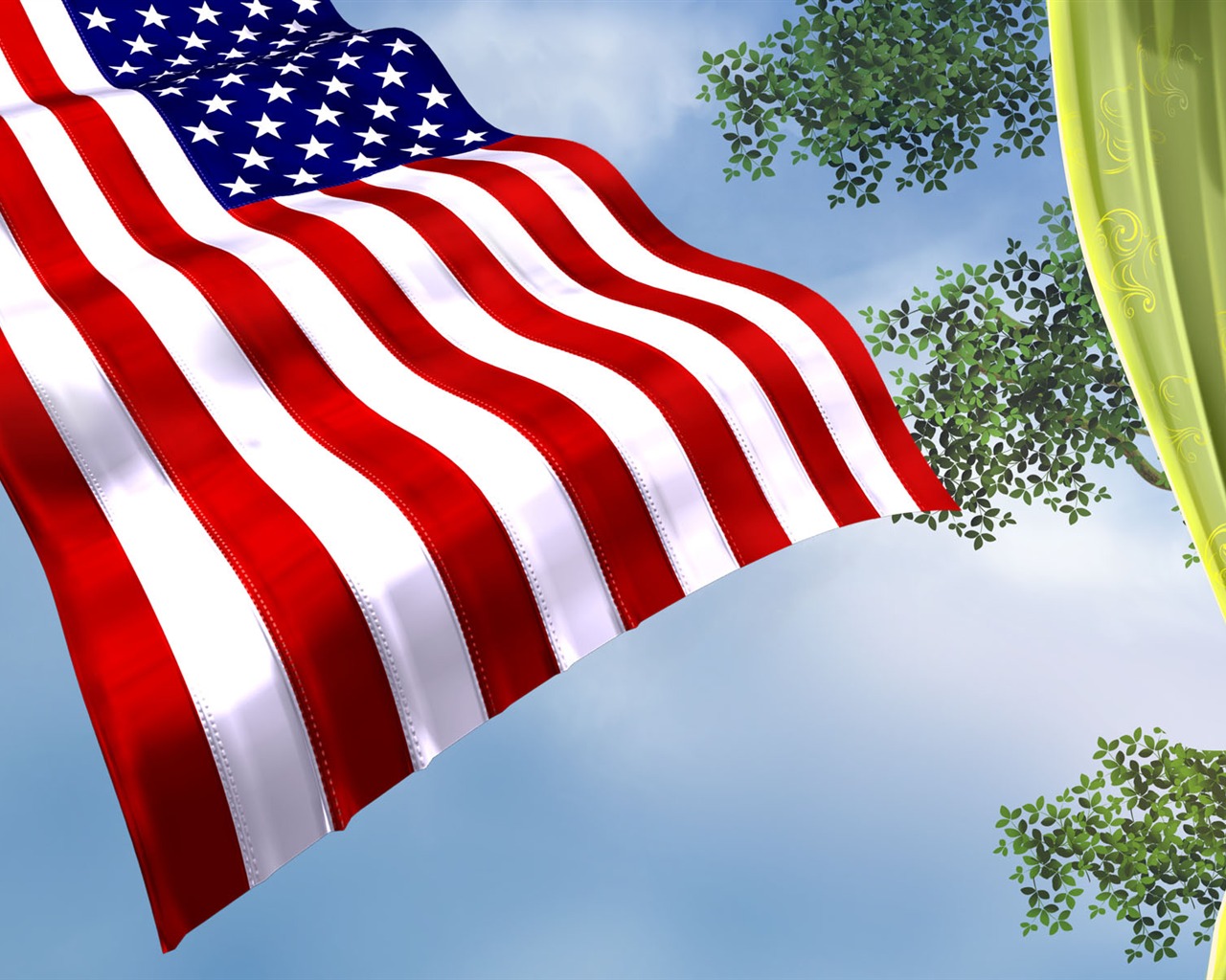 U. S. Independence Day Thema Tapete #33 - 1280x1024