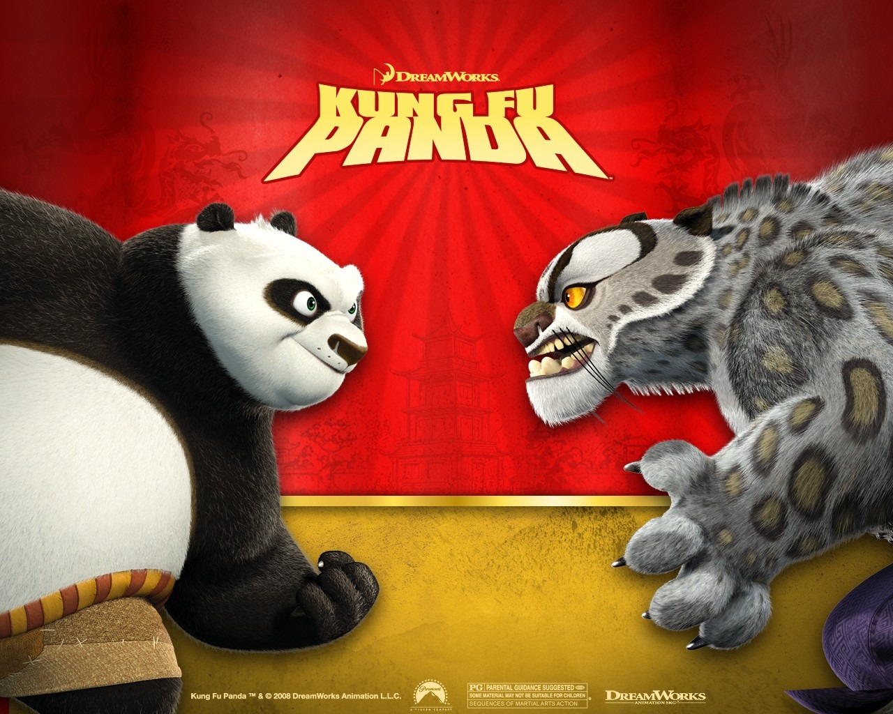 3D animace Kung Fu Panda wallpaper #2 - 1280x1024