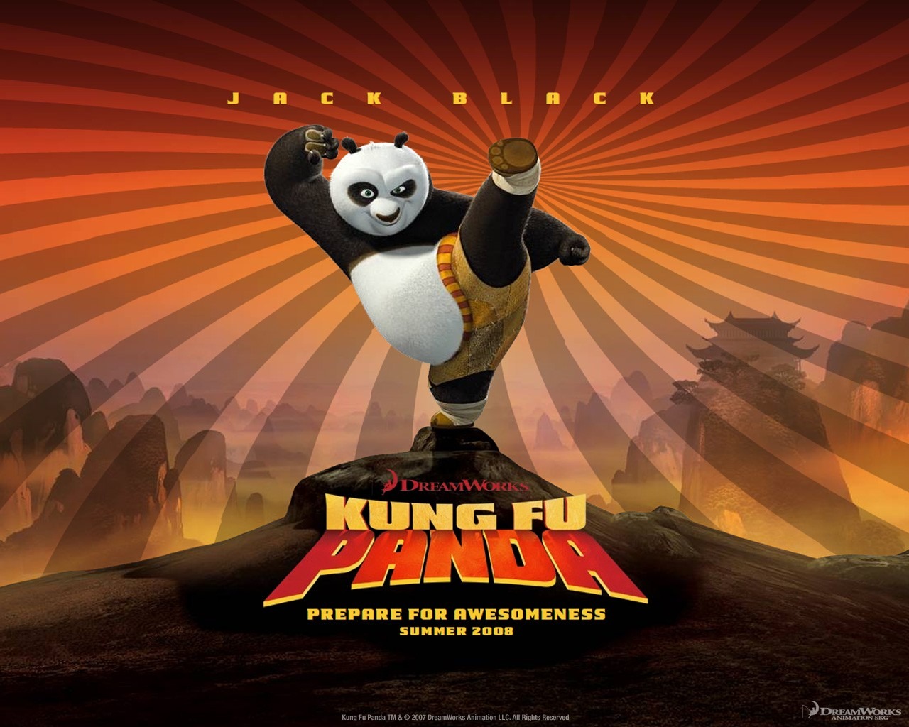 3D animace Kung Fu Panda wallpaper #3 - 1280x1024