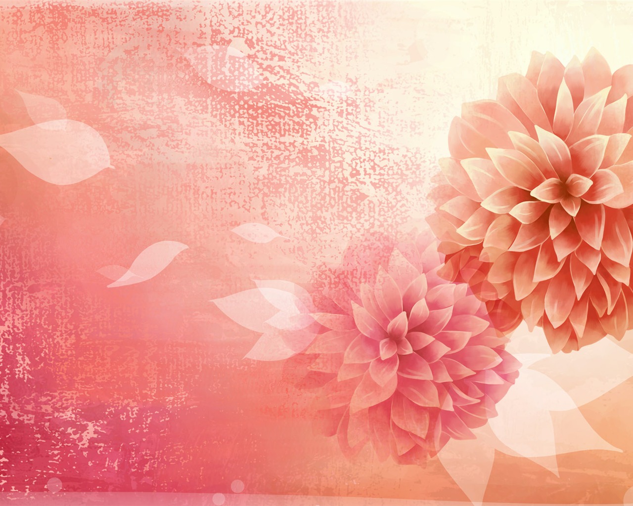 Syntetické Wallpaper barevné květiny #22 - 1280x1024