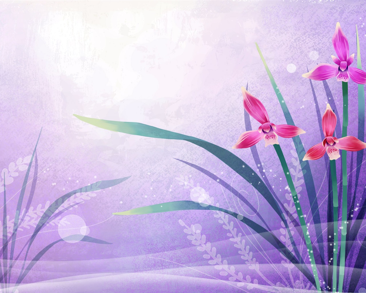 Synthetic Wallpaper Colorful Flower #37 - 1280x1024