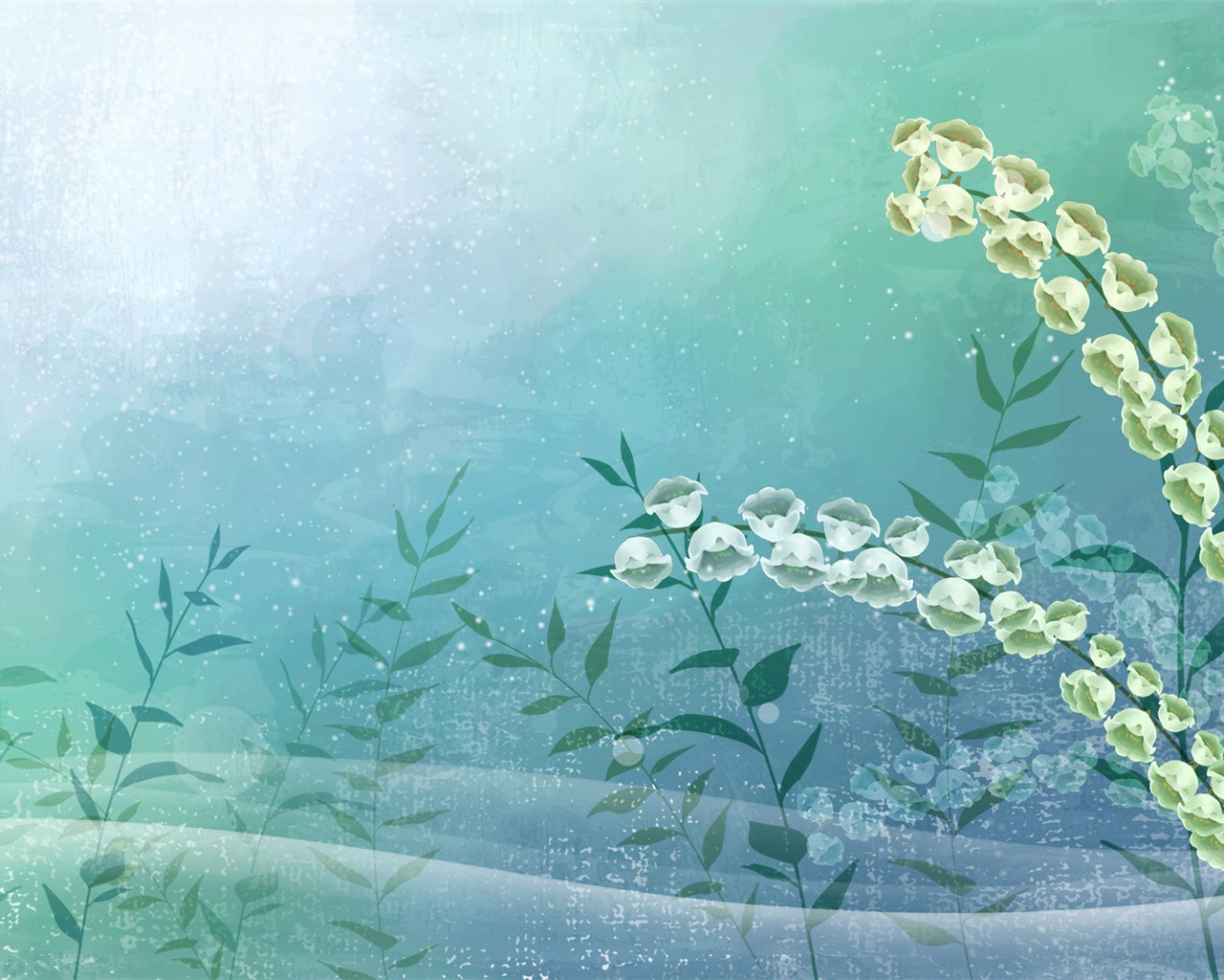 炫彩花卉合成壁紙 #38 - 1280x1024