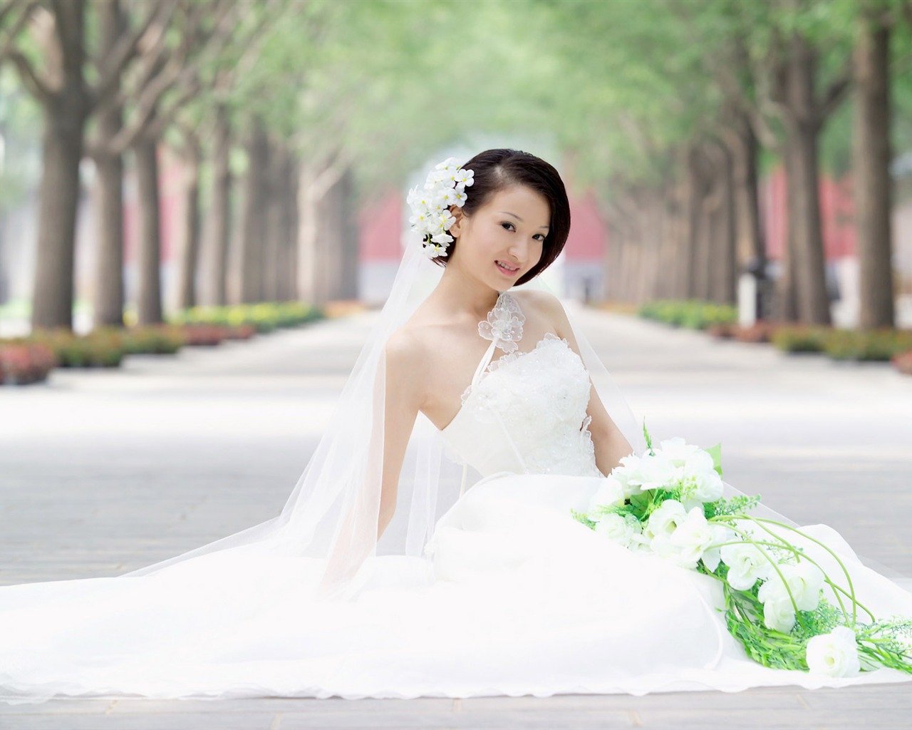 Beautiful pure bride wallpaper #15 - 1280x1024