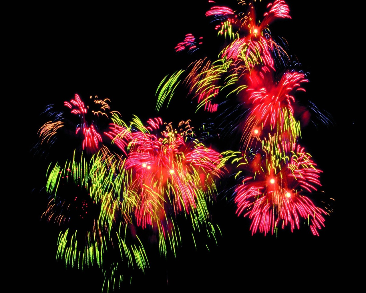 Festival fireworks display wallpaper #6 - 1280x1024