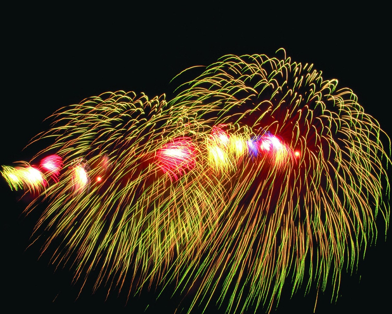 Festival fireworks display wallpaper #8 - 1280x1024