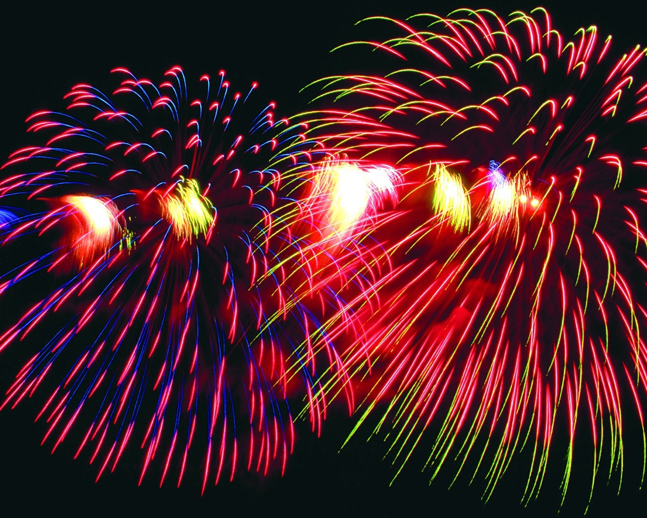 Festival ohňostroj wallpaper #10 - 1280x1024