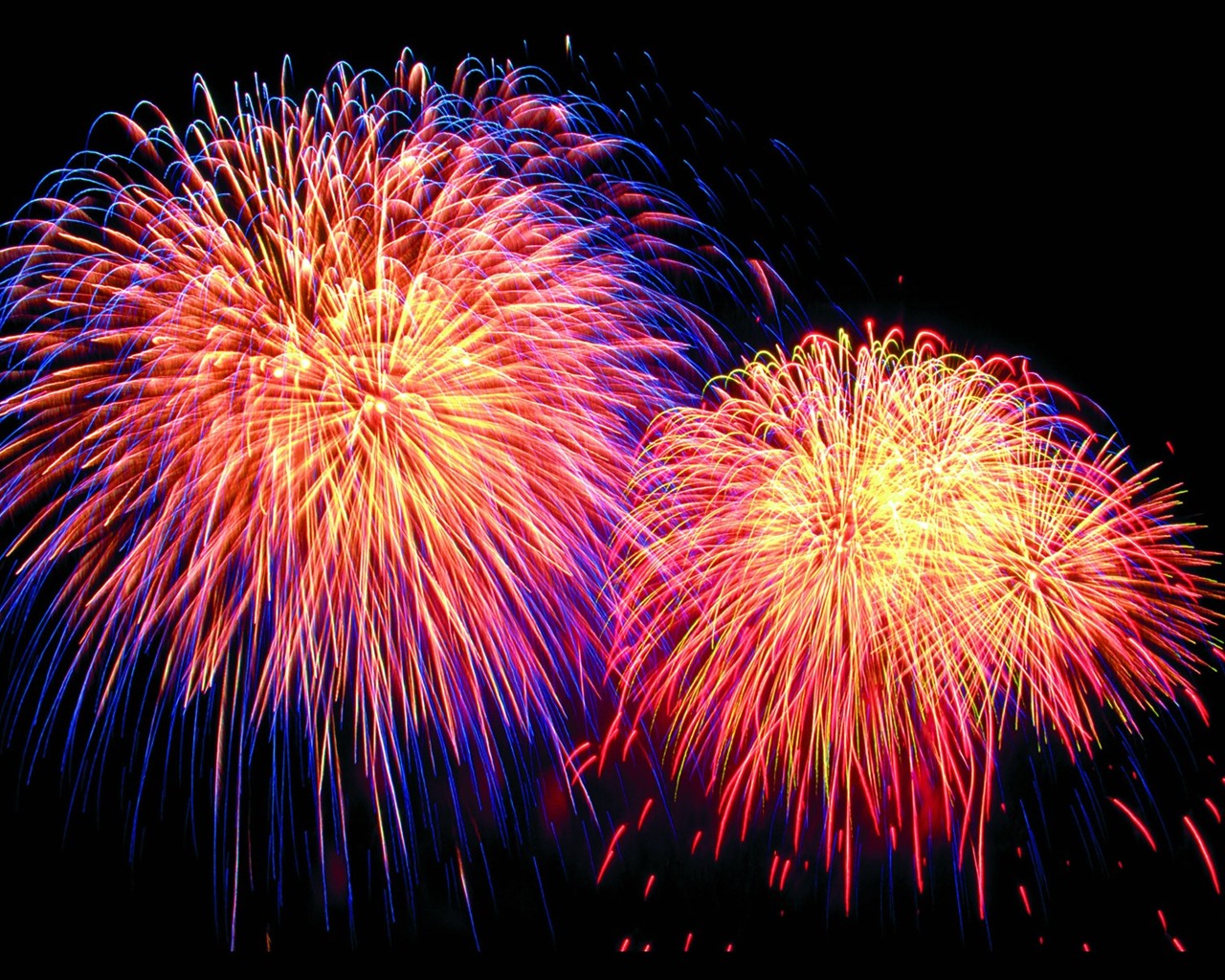 Festival ohňostroj wallpaper #12 - 1280x1024