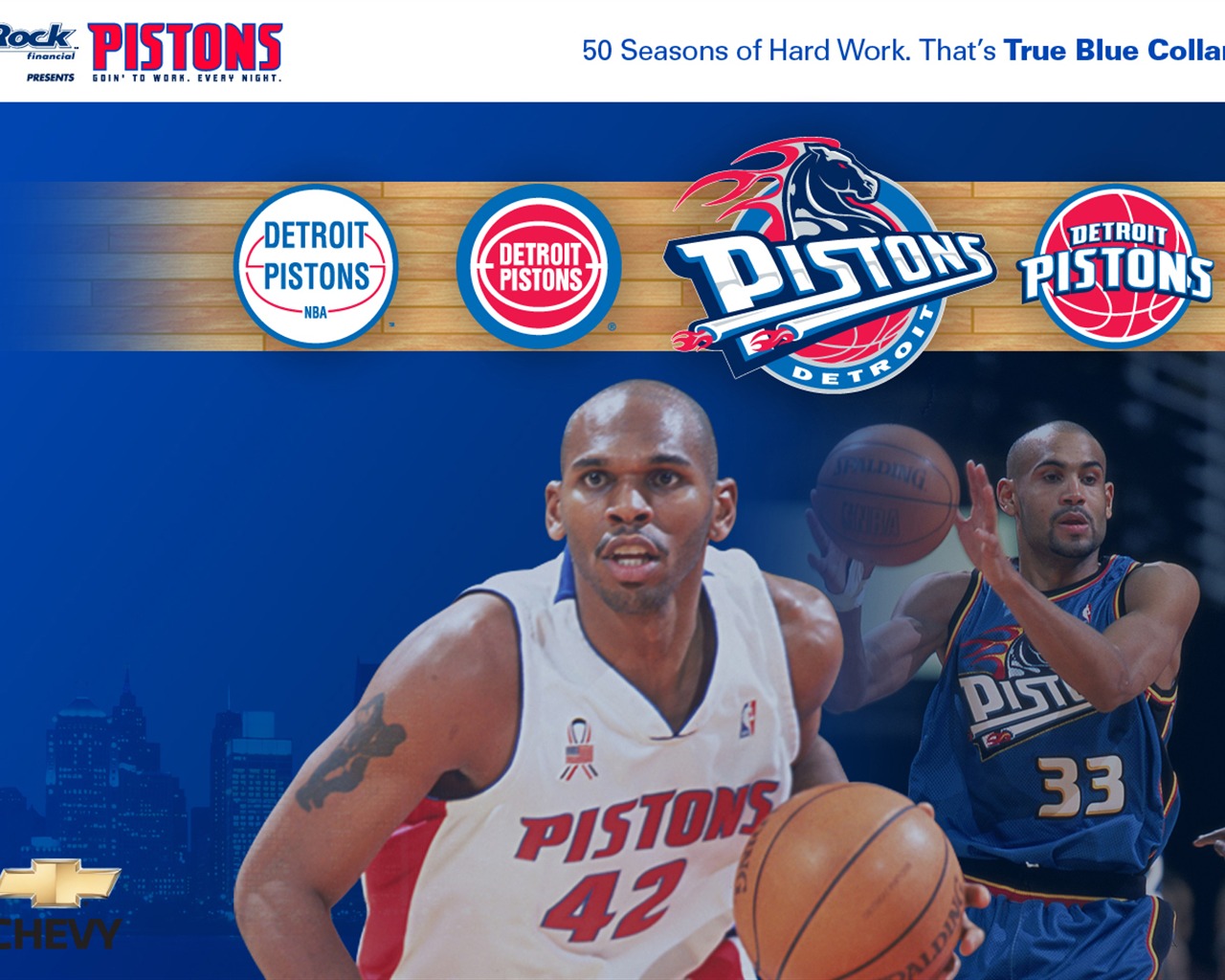 Detroit Pistons Offizielle Wallpaper #35 - 1280x1024