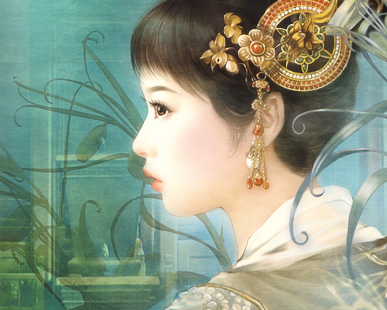 Ancient Women's Painting Wallpaper #12 - 1280x1024