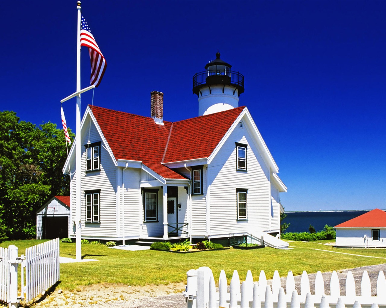 Pobřežní Lighthouse HD Wallpaper #1 - 1280x1024