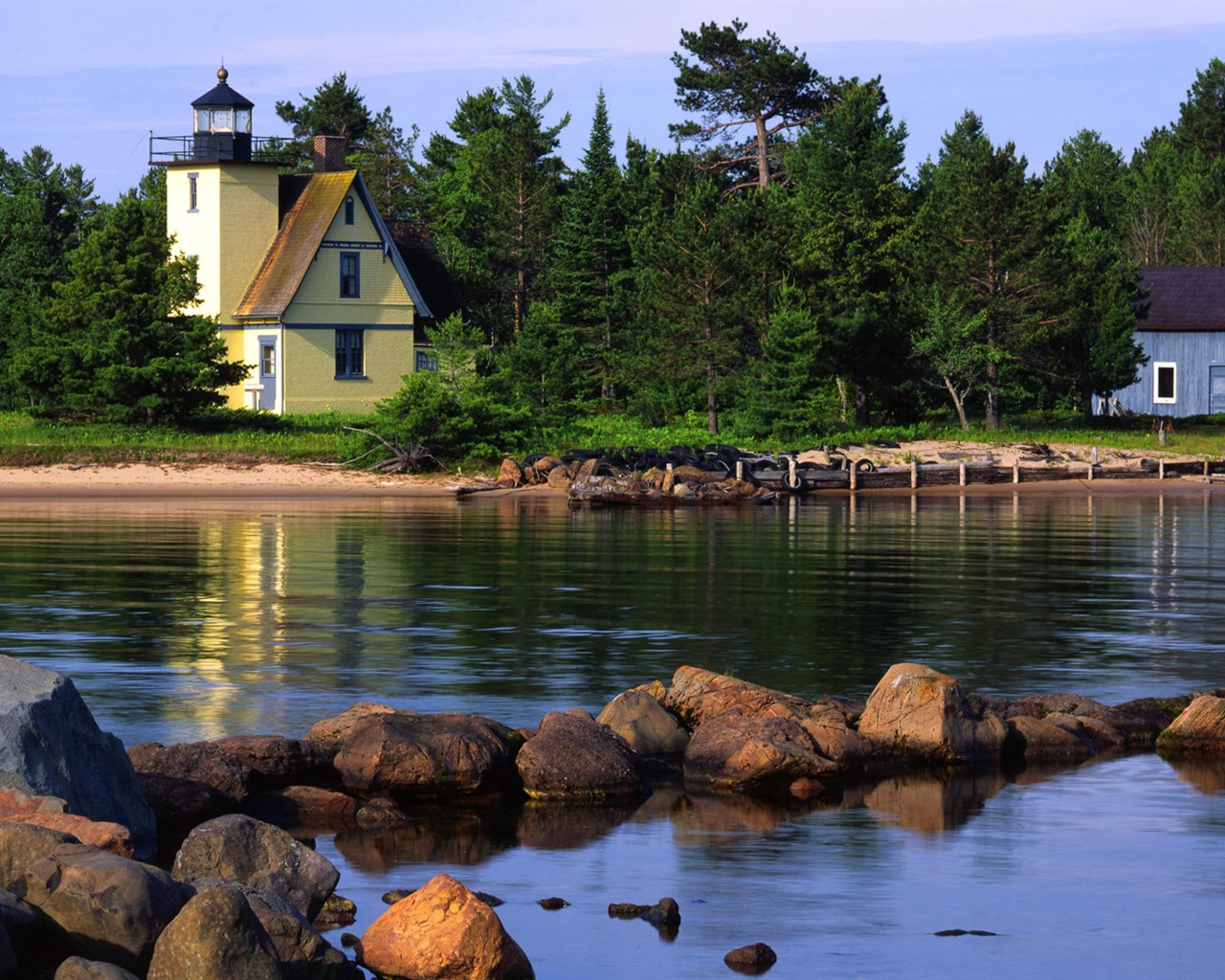 Pobřežní Lighthouse HD Wallpaper #40 - 1280x1024