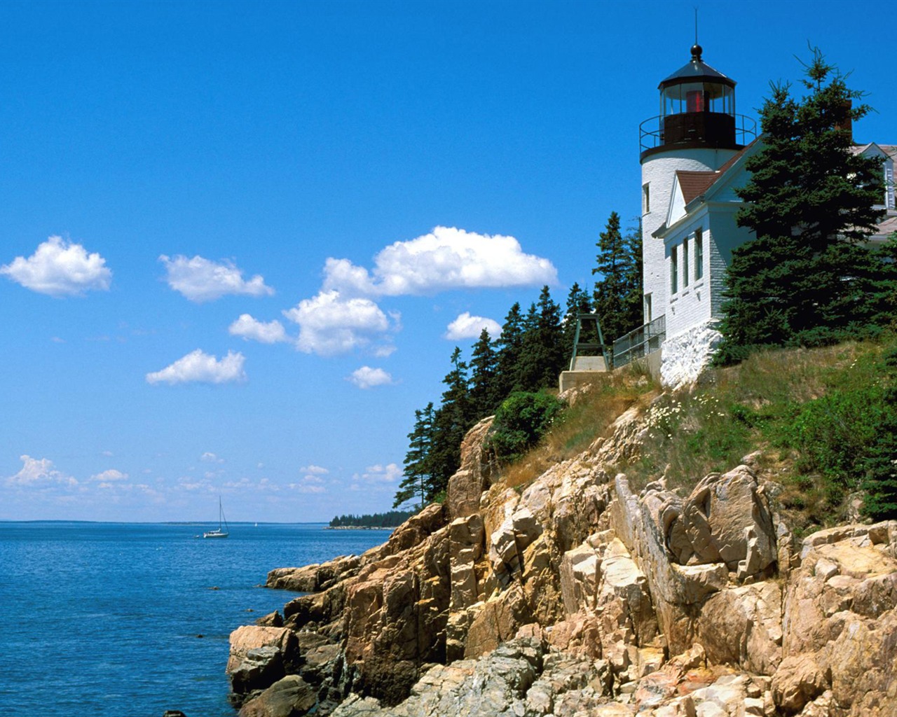 Pobřežní Lighthouse HD Wallpaper #43 - 1280x1024