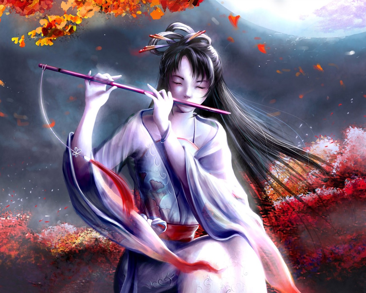 Beautiful women wallpaper fantasy illustrator #6 - 1280x1024