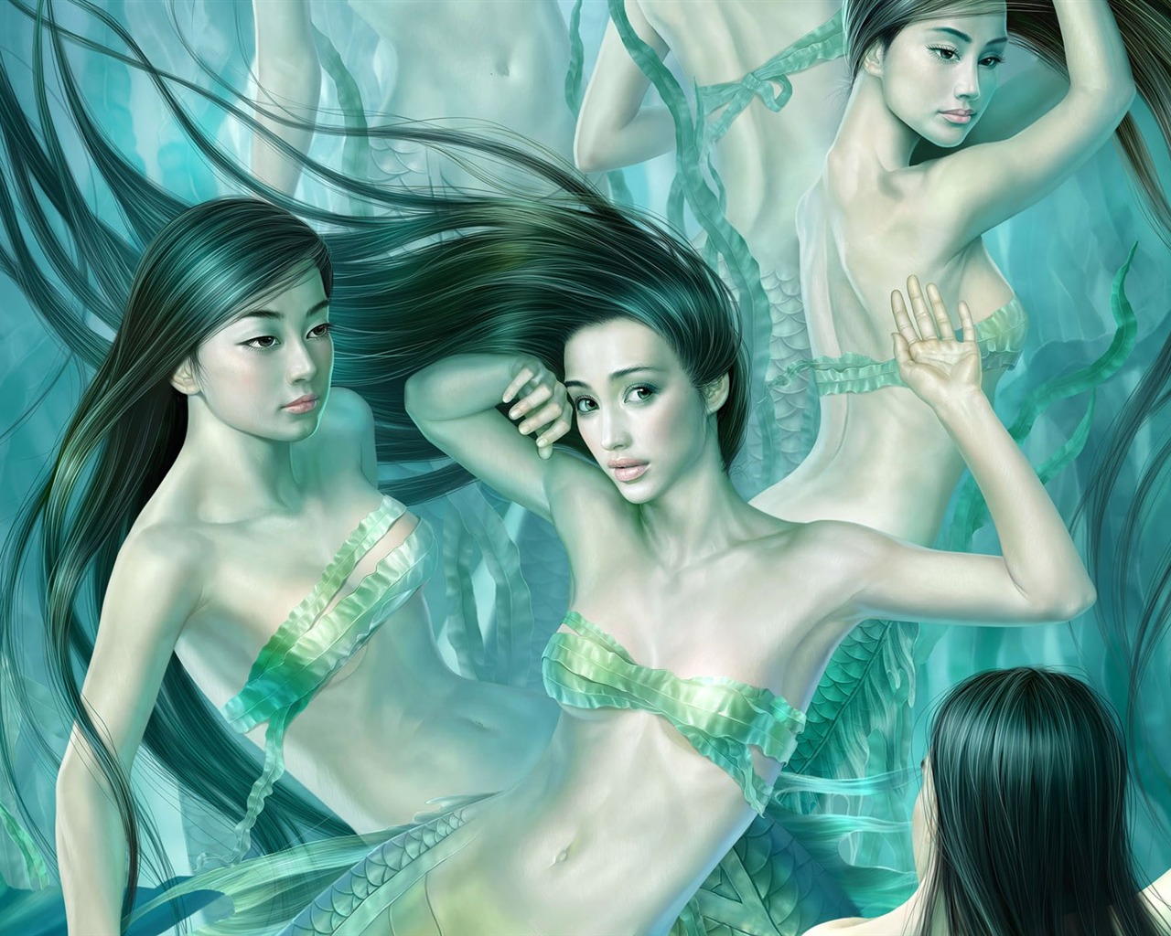 奇幻女性精美插畫壁紙 #16 - 1280x1024