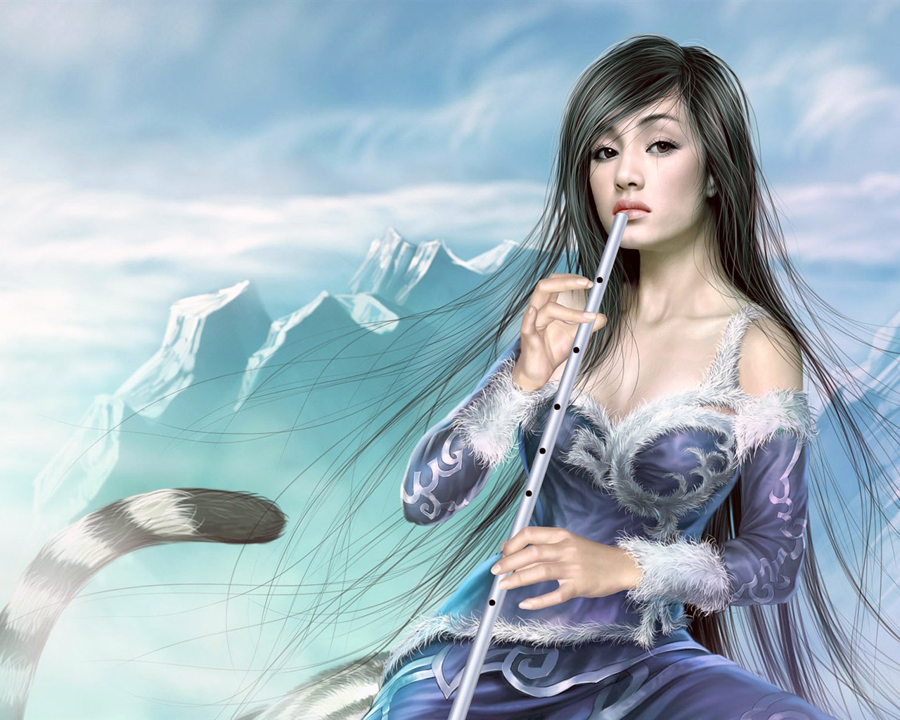 Beautiful women wallpaper fantasy illustrator #20 - 1280x1024