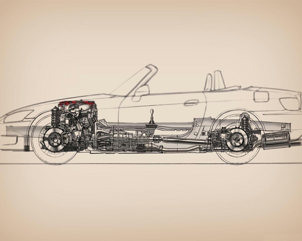 Honda S2000 auta na plochu #19 - 1280x1024