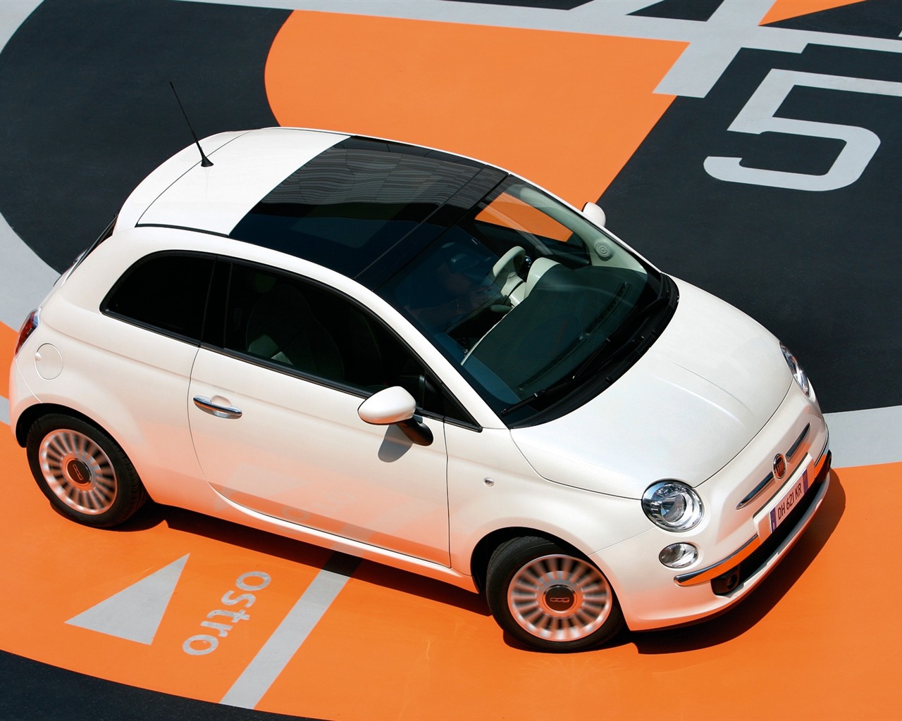菲亞特 Fiat 500 壁紙 #2 - 1280x1024