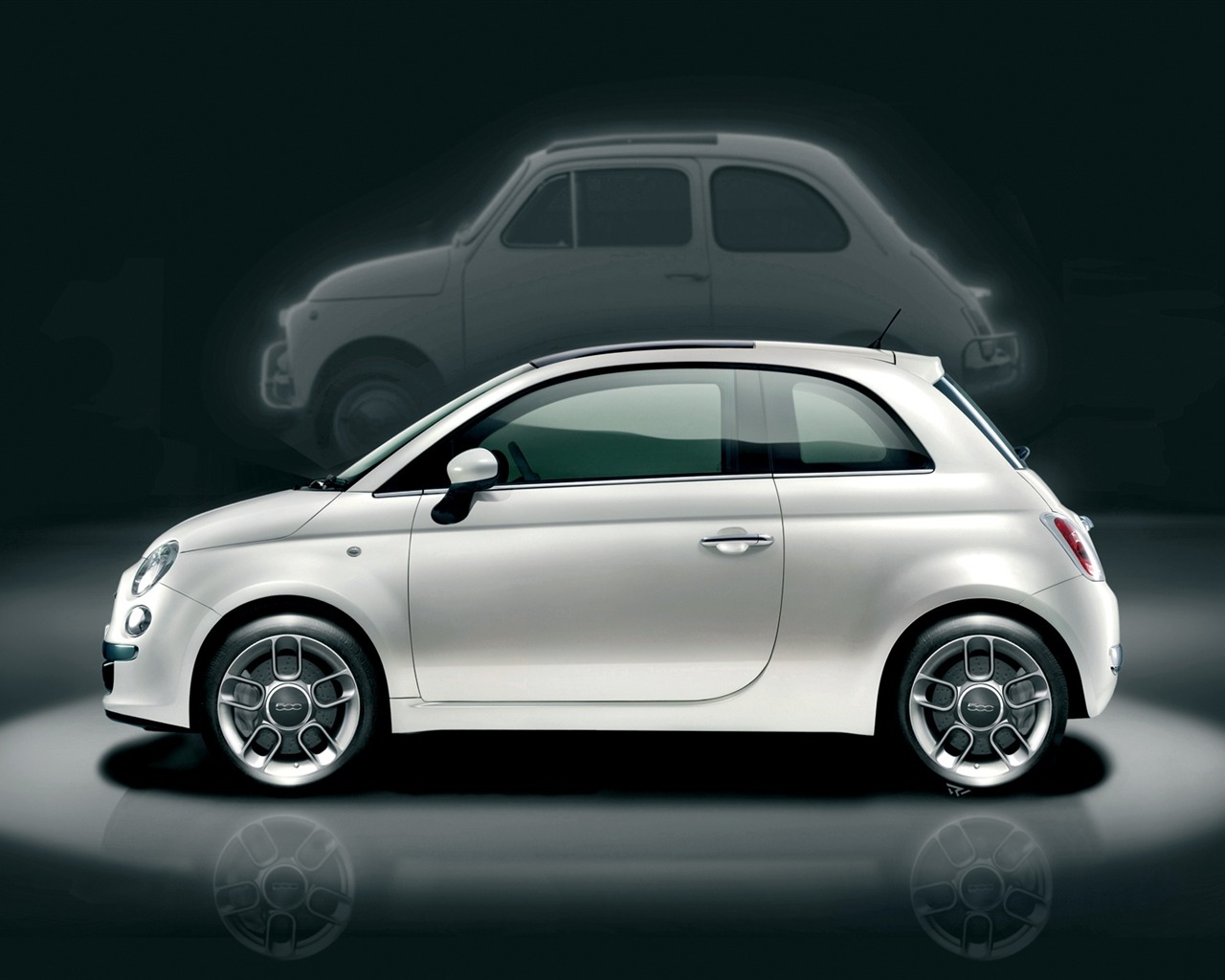Fiat 500 tapet #9 - 1280x1024