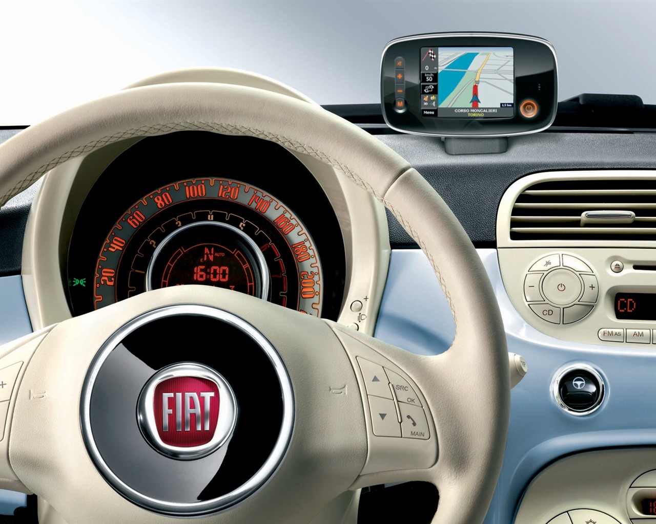 Fiat 500 tapet #17 - 1280x1024