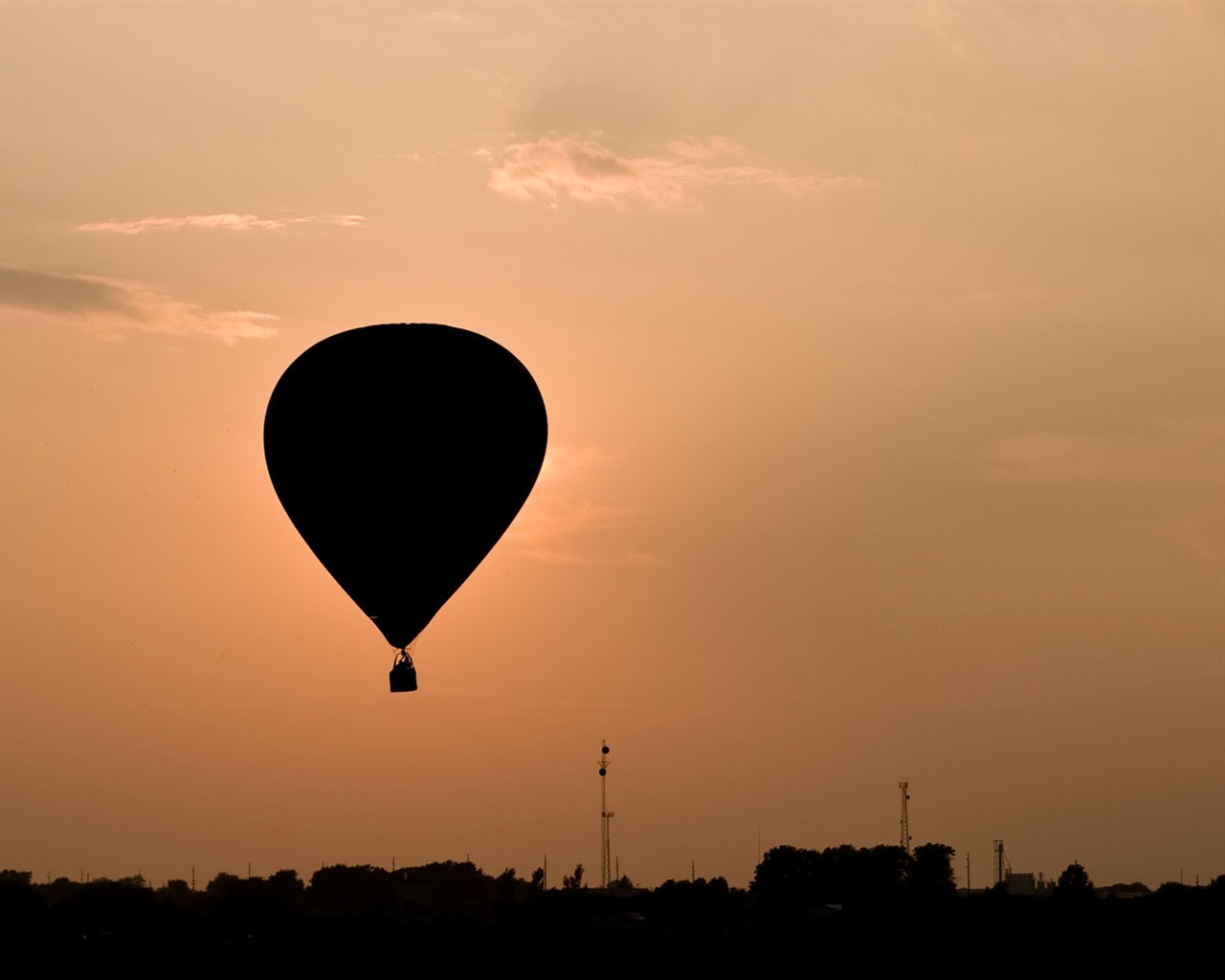 Hot air balloon wallpaper #8 - 1280x1024