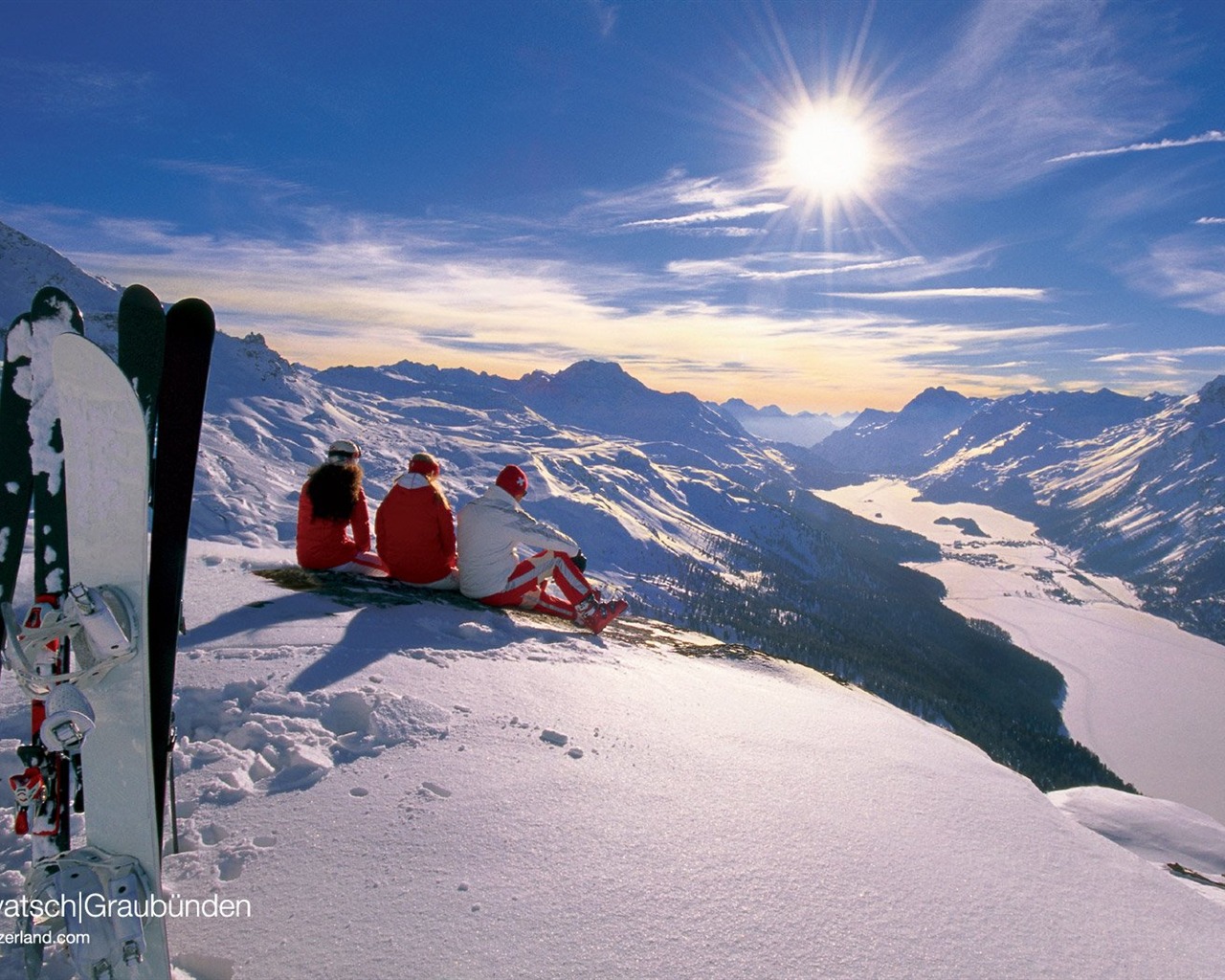 Suiza Turismo de Invierno fondo de pantalla #6 - 1280x1024