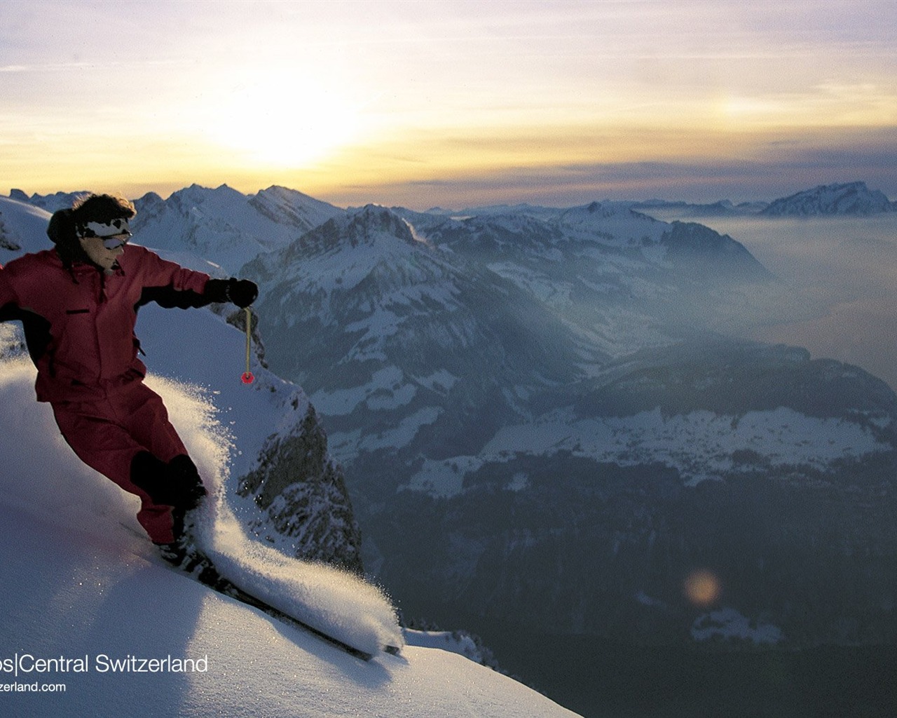 Suiza Turismo de Invierno fondo de pantalla #12 - 1280x1024