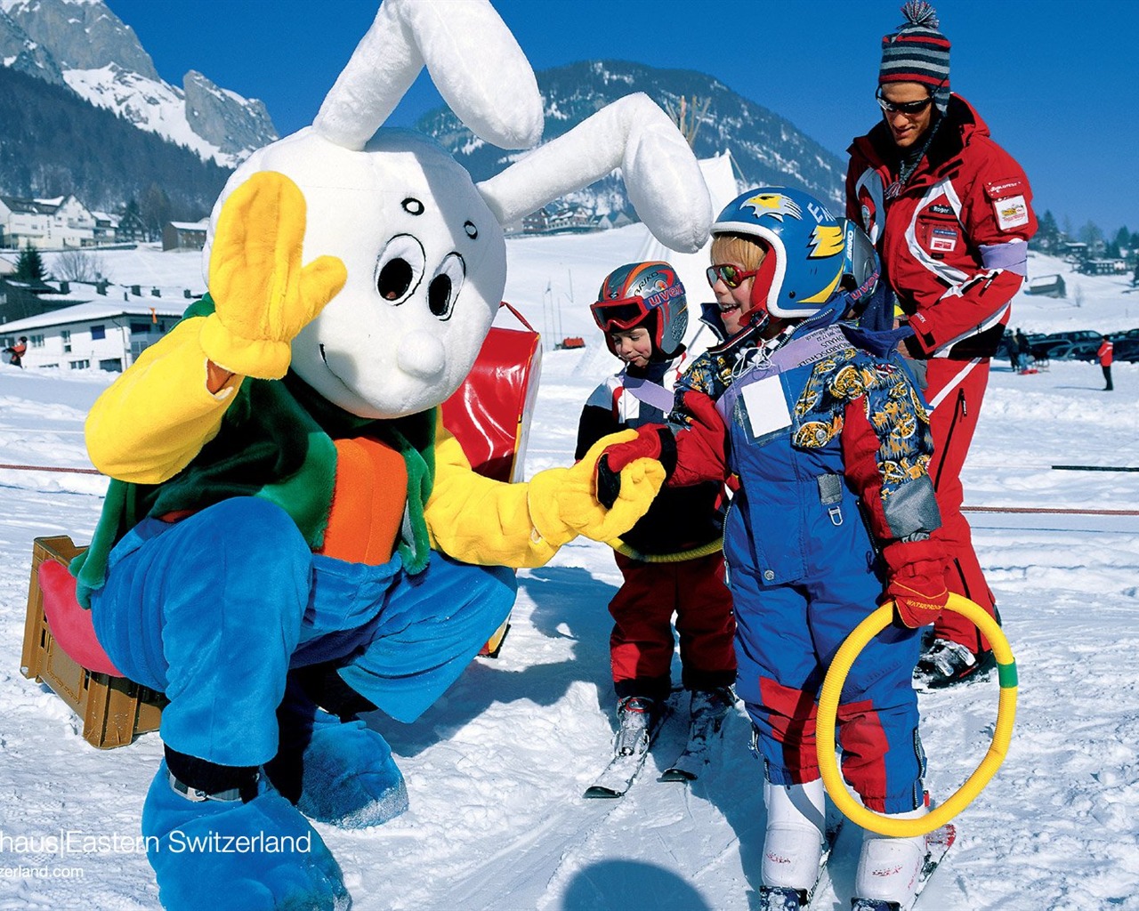 Suiza Turismo de Invierno fondo de pantalla #13 - 1280x1024