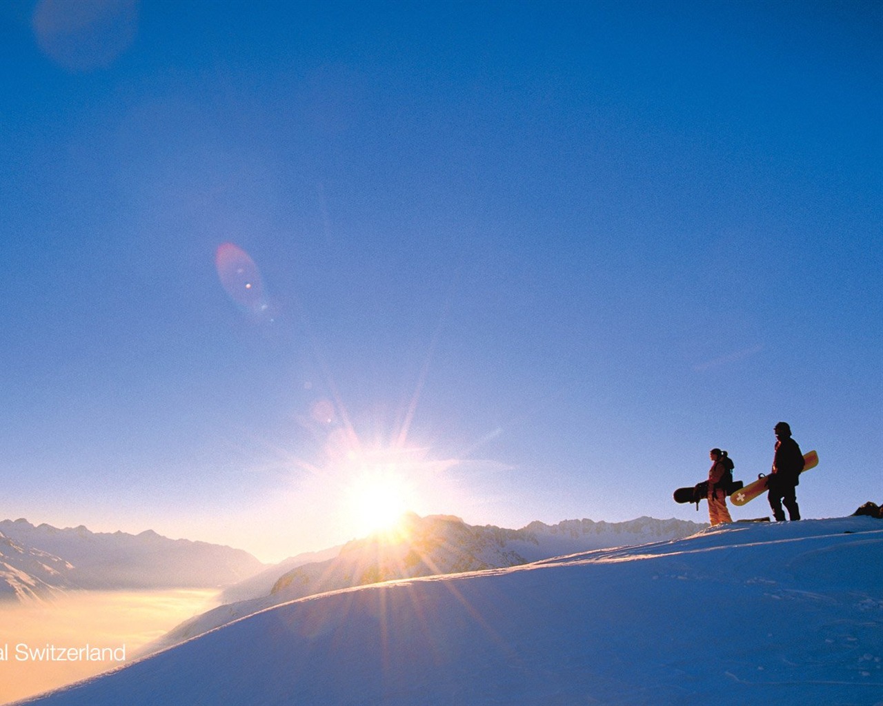 Suiza Turismo de Invierno fondo de pantalla #14 - 1280x1024